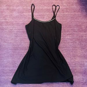black slip dress/ nightgown from apt. 9. Very silky intimates sleep ware
